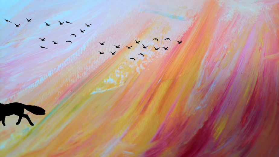 The Feverish Fire Flee: Red Gold Yellow Mixed&nbsp;Media