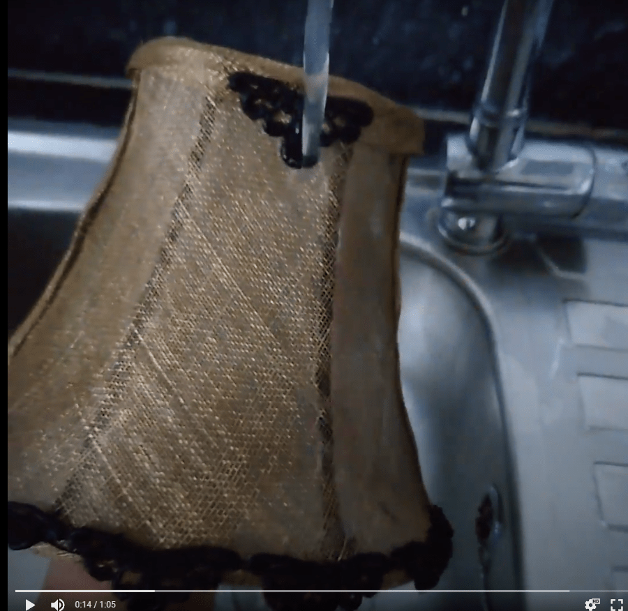 How to clean a cloth&nbsp;lampshade